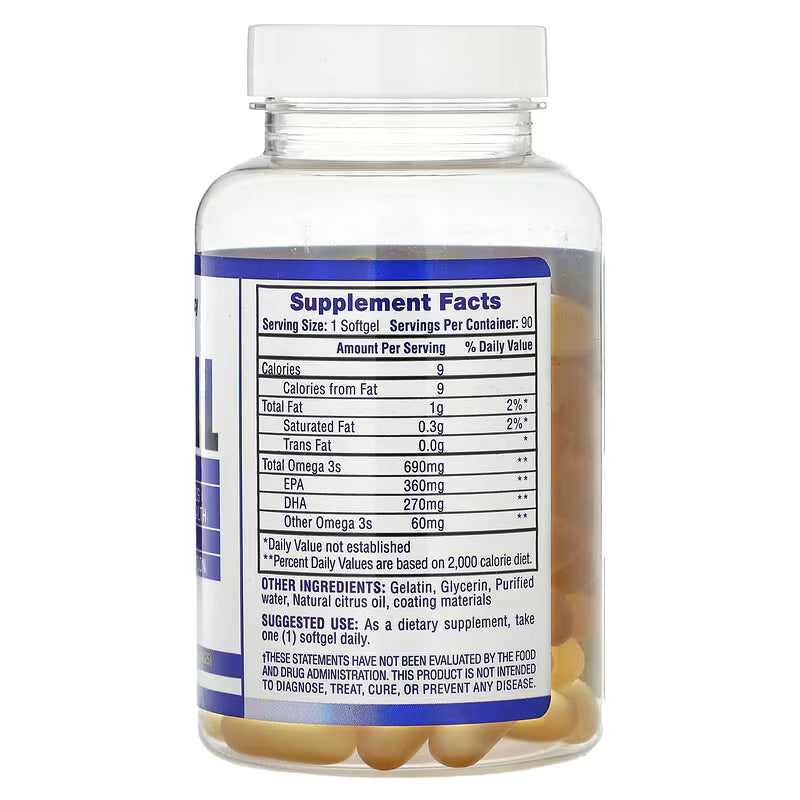 Fish Oil Omega 3 x 90 Softgels Hi-Tech