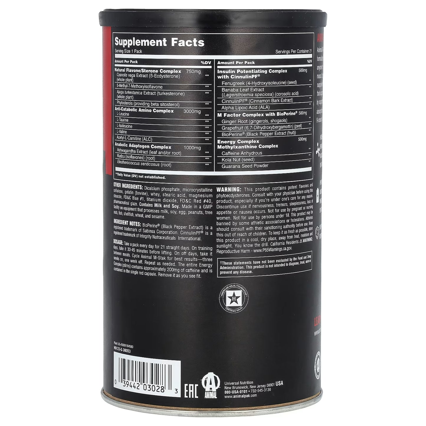 Animal M-Stak Universal Nutrition