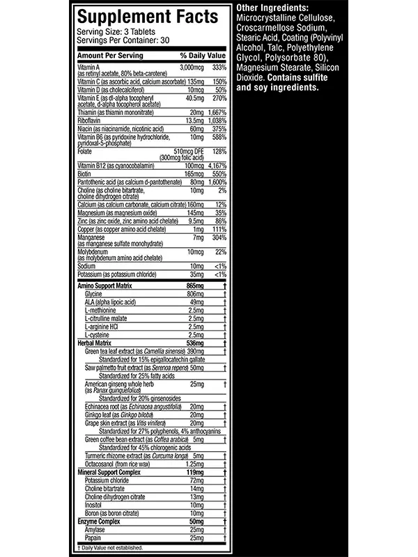 PLATINUM MULTIVITAMINICO MUSCLETECH